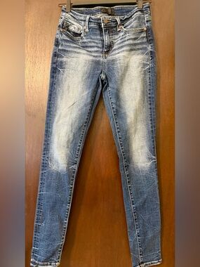 Women's Buckle Black Mid Rise Jeans